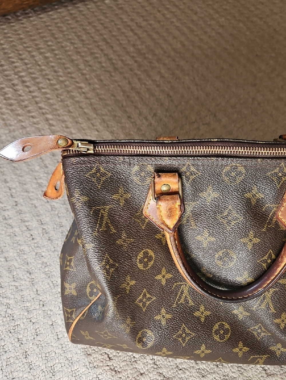 👜 AUTHENTIC 👜 Louis Vuitton Monogram SPEEDY 30 and Wallet Set - Brown Monogram - Picture 9 of 16